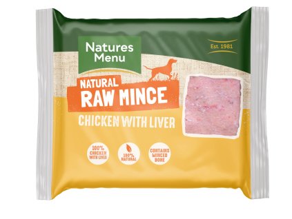 CKL Natures Menu Home Prepare BARF mleté kuřecí a játra přední strana