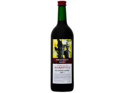 Vinný mošt Rulandské modré 0,75 l – čistý hroznový mošt bez přísad