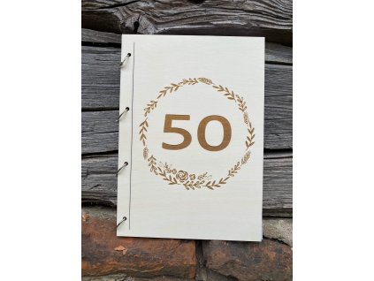 Fotoalbum k 50. výročiu narodenín (Počet strán : 40 listov, Viazanie Špagátové)