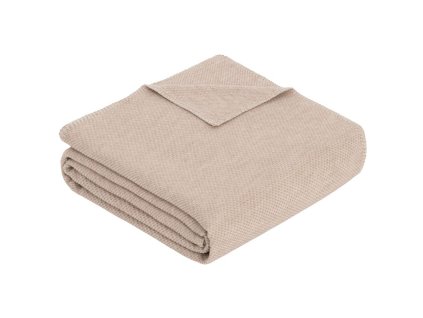 bio bavlnena deka evora se strukturovanym vzorem bezova 140 200cm