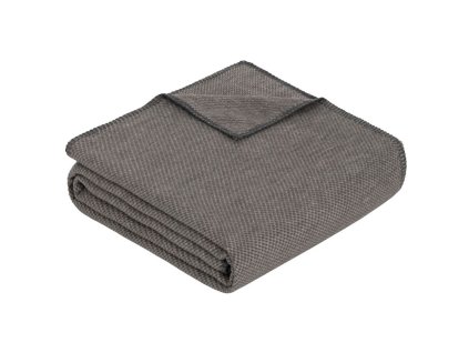 bio bavlnena deka evora se strukturovanym vzorem seda 140 200cm