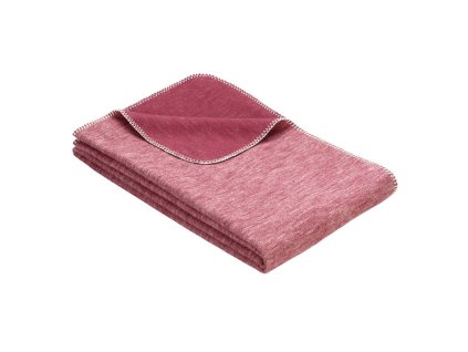 cervena bio bavlnena deka lagoa 140 200cm