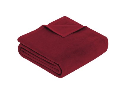 deka larisa cervena akryl bavlna jednobarevna