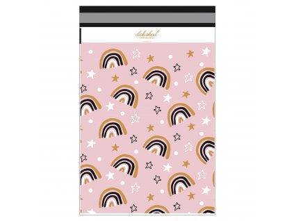 barevna plastova obalka s potiskem ruzova