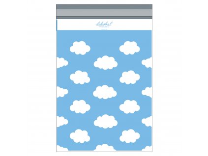 barevna plastova obalka s potiskem modra