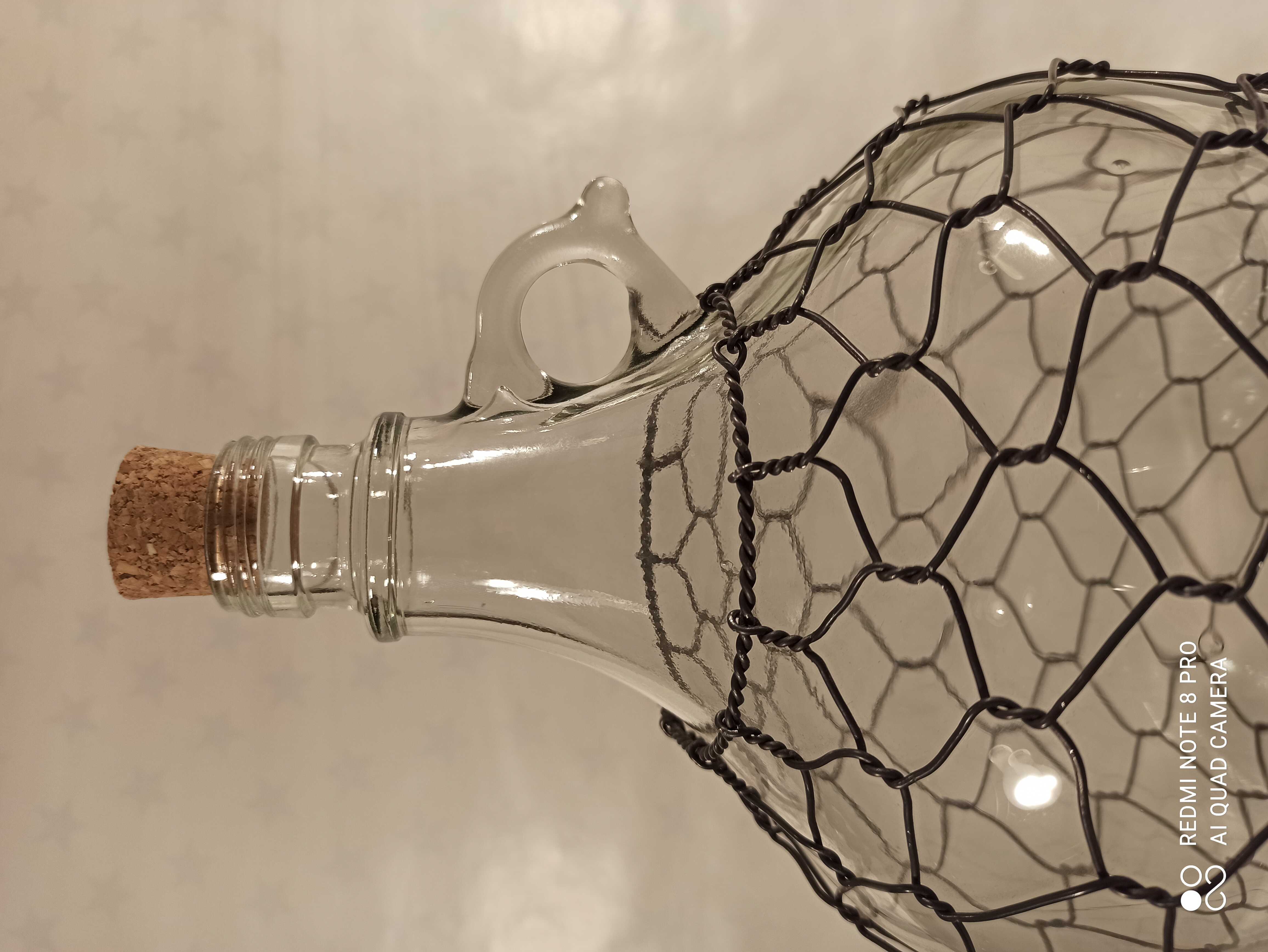 Demižon 5L - drátový oplet