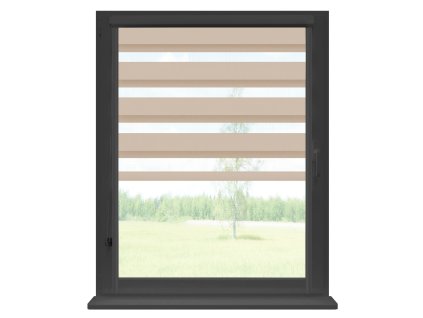 24 12 RENA Wizualizacje rolet NOC DZIEN kolory gładkie w kasecie KOREA antracyt ecru