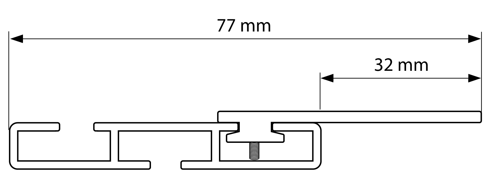 wymiarowanie-listwa-1x-ze-wspornikiem