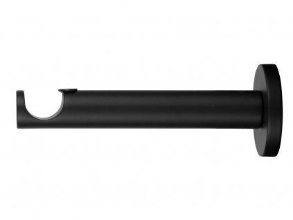 Moderný držiak 19 mm jednoduchý čierna matná