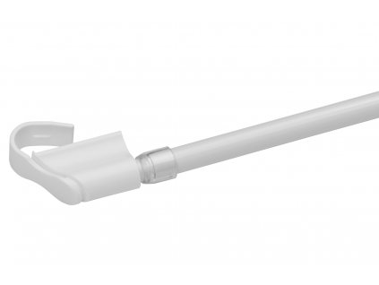 Plastová Mini záclonová tyč teleskopická / Vitrážka 75-125 cm Biela