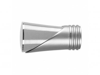 Koncovky garniže Duncan 19 mm oceľový efekt  - 2 ks