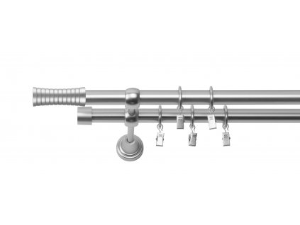 21 05 RENA Karnisze na wprost CHROM MAT fi19 2x ciche GAO