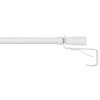 Kovová Mini záclonová tyč teleskopická / Vitrážka 75-125 cm Biela