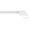Plastová Mini záclonová tyč teleskopická / Vitrážka 45-75 cm Biela