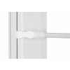 Plastová Mini záclonová tyč teleskopická / Vitrážka 45-75 cm Biela