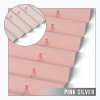 Neinvazívna termoizolačná plisovaná roleta pink silver