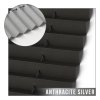 Neinvazívna termoizolačná plisovaná roleta anthracite silver