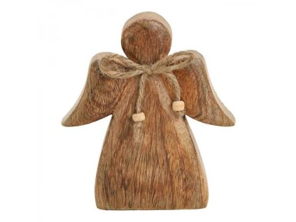 dreveny andel mango 13x15x2 cm