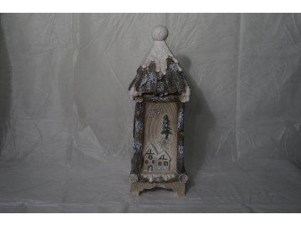 Lucerna s motivem vesničky LED ANE8745 1