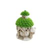 dekorativni domecek led se zelenou strechou 23 x 17 cm