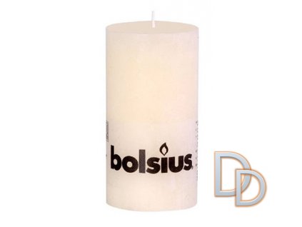 svíčka válec 68x190mm, slonová kost Bols. Rustic