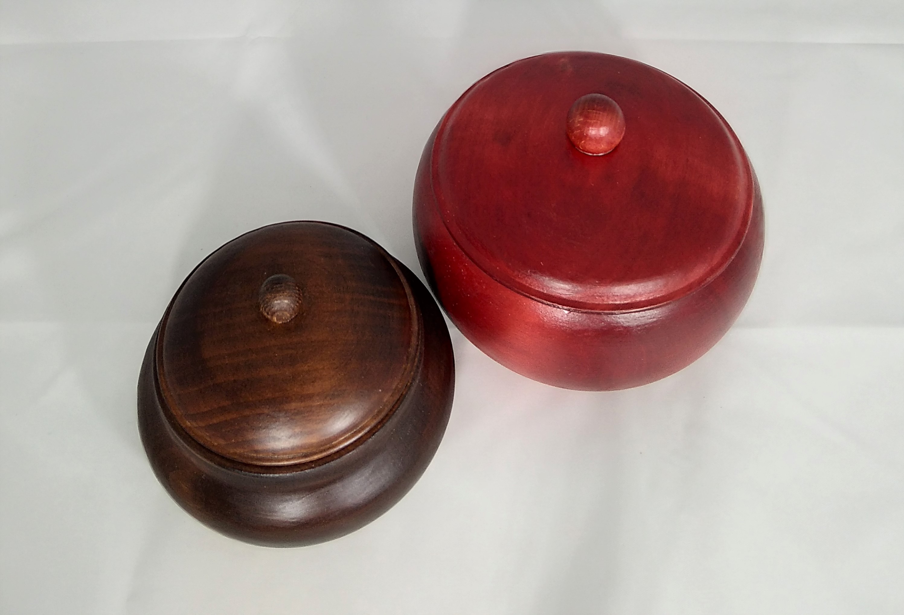 Dřevěné dózy z masivu _ set 1