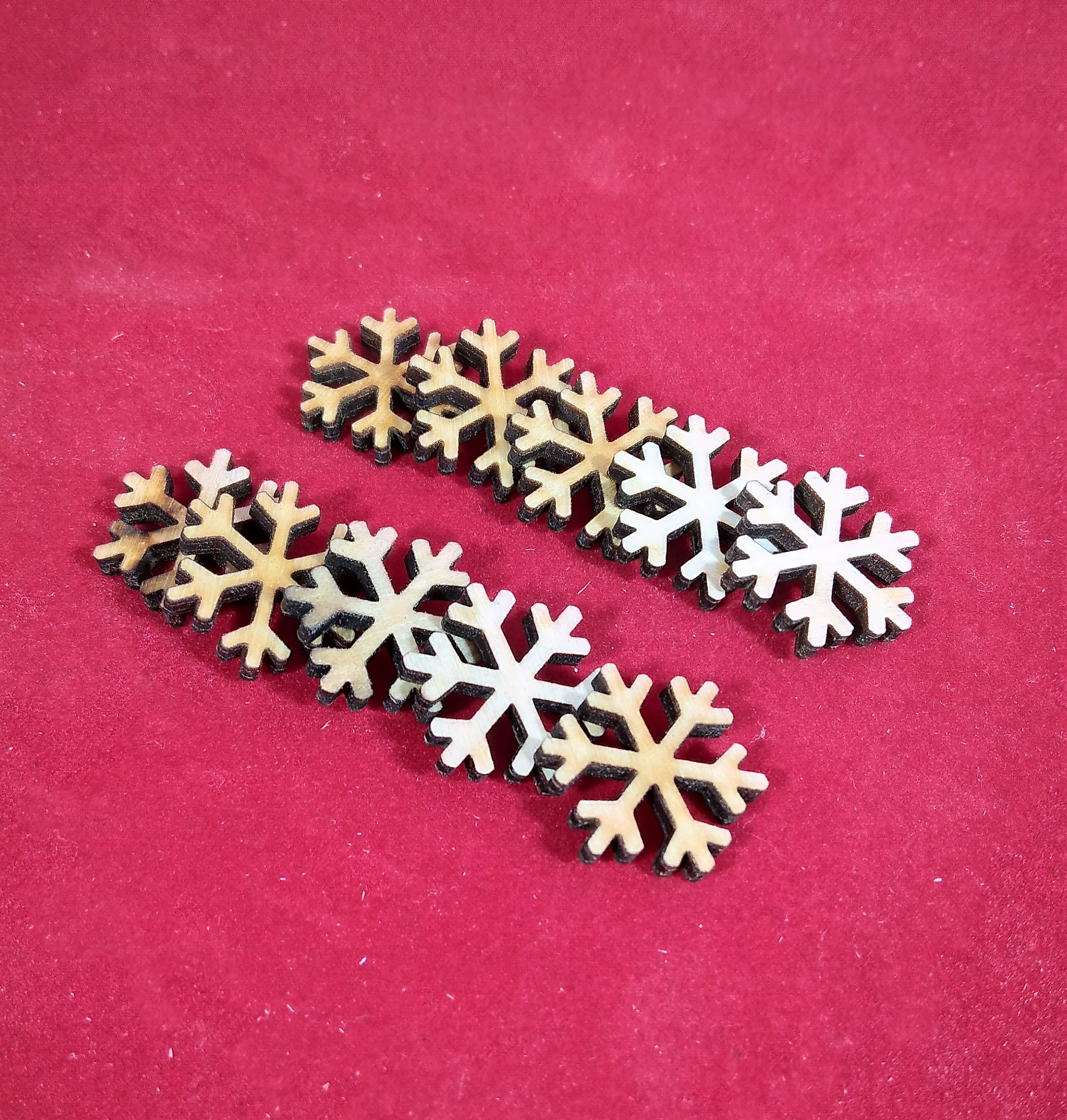 Miniatury _ sněhové vločky, set