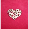 Zdobené srdíčko 6,5 x 5,5 cm