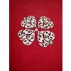 Zdobené mini srdíčko 3,5 x 3,5 cm , set