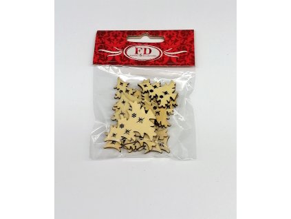 STROMEK DŘEVO 12 ks/bal. nat,