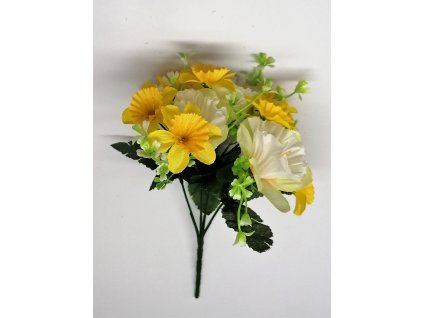 KYTICE NARCIS BÍLÝ-ŽLUTÝ 23 cm