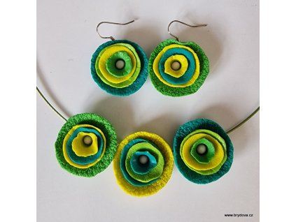 Set zelenožluté mističky