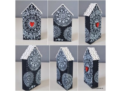Domeček mandalový s krajkou
