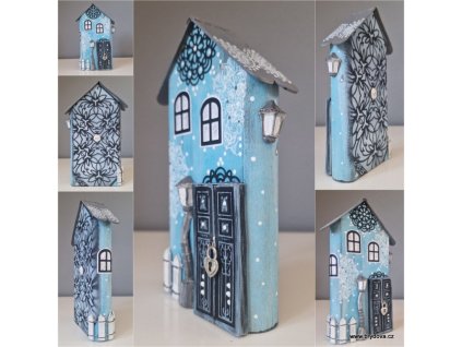 Domek sv.modrý mandalový