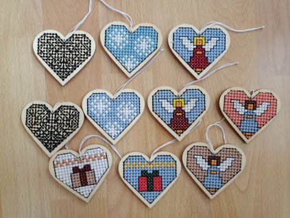 Sada 10 ks vánočních ozdob