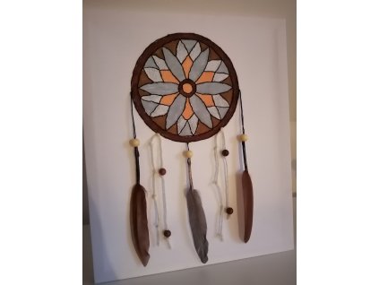 Výšivka na plátně lapač