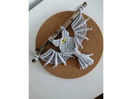 Macramé netopýr šedý