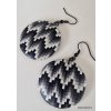 Náušnice kulaté cikcak