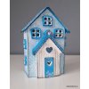 Domek modrobílý, krakelovaný