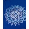 Taška plátěná modrá s bílou mandalou