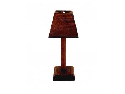 Dřevěná lampička s LED svíčkou 23/H