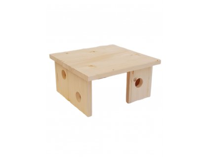 Dřevěný domek pro menší hlodavce - 32 x 31 x 16,5 cm 38/K