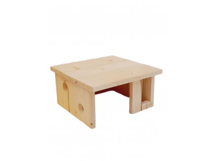 Dřevěný domek pro menší hlodavce - 32 x 31 x 16,5 cm 38/L