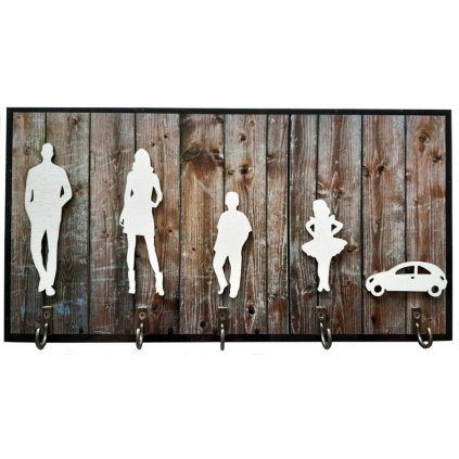 Věšák na klíče "RODINA"