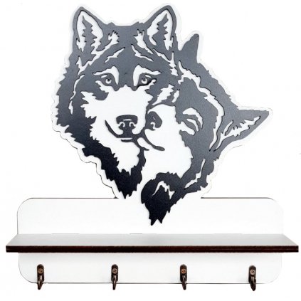 Věšák na klíče "VLČÍ LÁSKA"