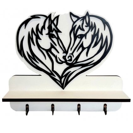 Věšák na klíče "KONÍ LÁSKA"