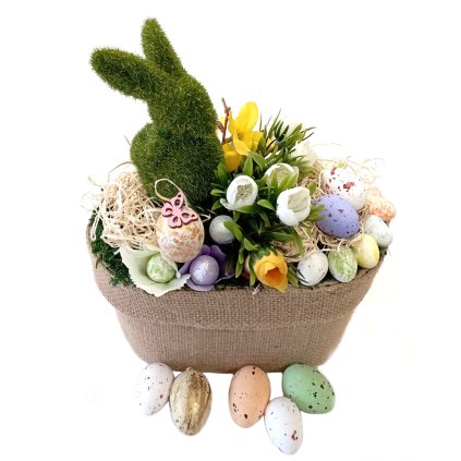 Velikonoční košíček s králíkem