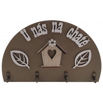 Věšák na klíče" U nás na chatě-3"