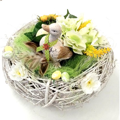 Velikonoční košík s kachničkou