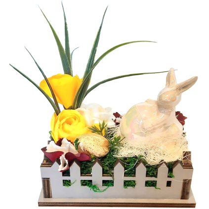 Velikonoční zahrádka s králíčkem/b